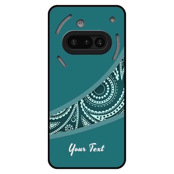 Nothing Phone 3A 5G Custom Glass Phone Case - Semi Visible Floral Design Nothing Phone 3A 5G Custom Glass Phone Case - Semi Visible Floral Design
