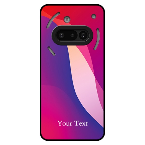Nothing Phone 3A 5G Custom Glass Phone Case - Digital Abstract Overlap Design