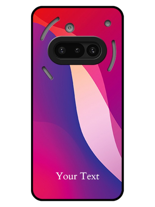 Custom Nothing Phone 3A 5G Custom Glass Phone Case - Digital Abstract Overlap Design