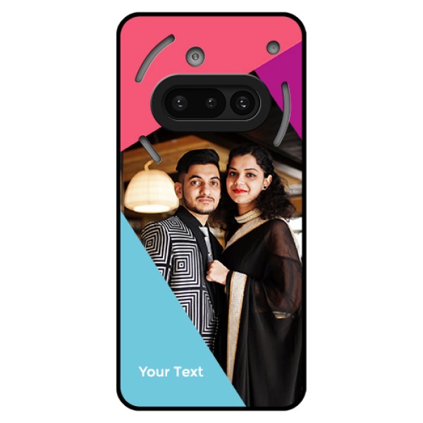 Nothing Phone 3A 5G Custom Glass Phone Case - Stacked Triple Colour Design Nothing Phone 3A 5G Custom Glass Phone Case - Stacked Triple Colour Design