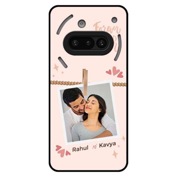 Nothing Phone 3A 5G Custom Glass Phone Case - Forever And Ever Love Design Nothing Phone 3A 5G Custom Glass Phone Case - Forever And Ever Love Design