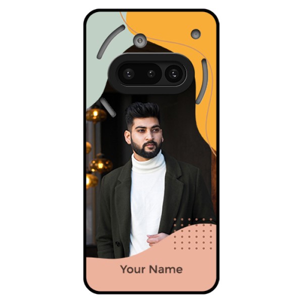 Nothing Phone 3A 5G Custom Glass Phone Case - Tri - Coloured Overlay Design Nothing Phone 3A 5G Custom Glass Phone Case - Tri - Coloured Overlay Design