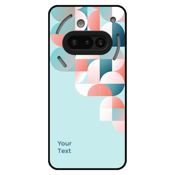 Nothing Phone 3A 5G Custom Glass Phone Case - Stylish Semi - Circle Pattern Design Nothing Phone 3A 5G Custom Glass Phone Case - Stylish Semi - Circle Pattern Design
