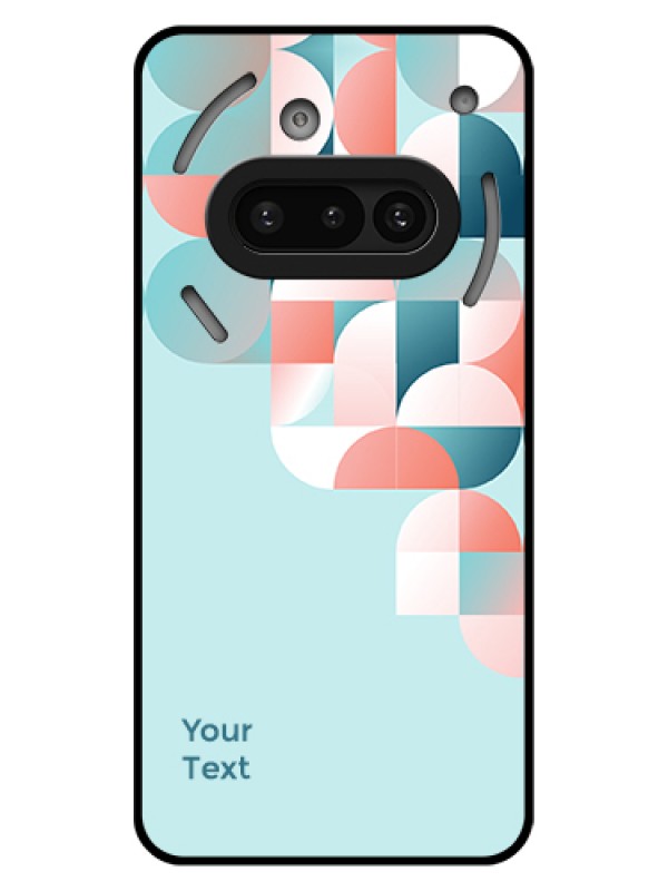 Custom Nothing Phone 3A 5G Custom Glass Phone Case - Stylish Semi - Circle Pattern Design