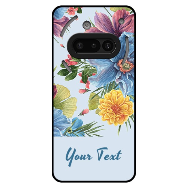 Nothing Phone 3A 5G Custom Glass Phone Case - Stunning Watercolored Flowers Painting Design