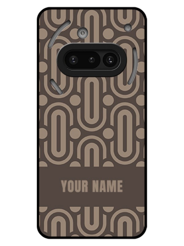 Custom Nothing Phone 3A 5G Custom Glass Phone Case - Captivating Zero Pattern Design
