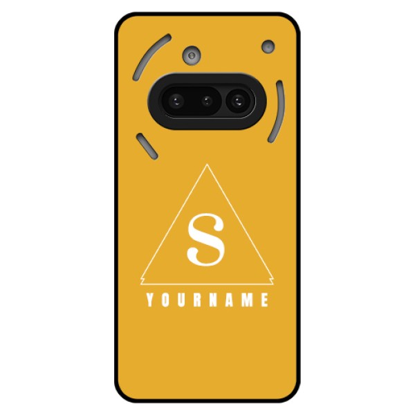 Nothing Phone 3A 5G Custom Glass Phone Case - Simple Triangle Design Nothing Phone 3A 5G Custom Glass Phone Case - Simple Triangle Design