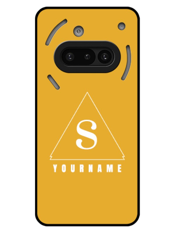 Custom Nothing Phone 3A 5G Custom Glass Phone Case - Simple Triangle Design