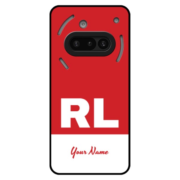 Nothing Phone 3A 5G Custom Glass Phone Case - Dual Tone Custom Text Design Nothing Phone 3A 5G Custom Glass Phone Case - Dual Tone Custom Text Design