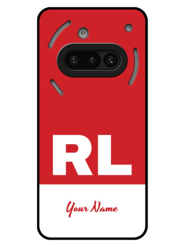 Custom Nothing Phone 3A 5G Custom Glass Phone Case - Dual Tone Custom Text Design