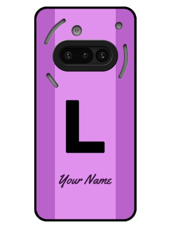 Custom Nothing Phone 3A 5G Custom Glass Phone Case - Tricolor Custom Text Design