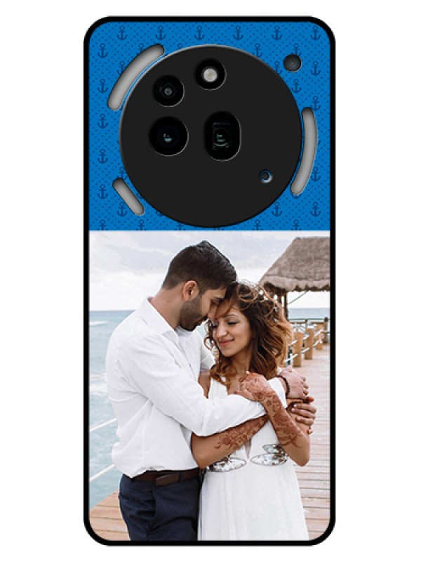 Custom Nothing Phone 3A Pro 5G Custom Glass Phone Case - Blue Anchors Design