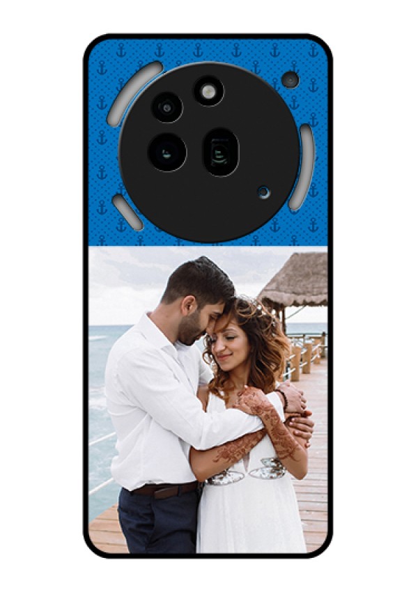 Nothing Phone 3A Pro 5G Custom Glass Phone Case - Blue Anchors Design