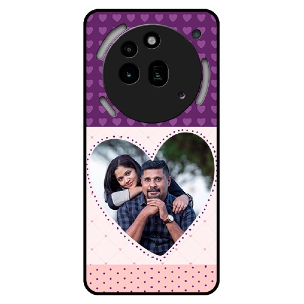 Nothing Phone 3A Pro 5G Custom Glass Phone Case - Violet Love Dots Design