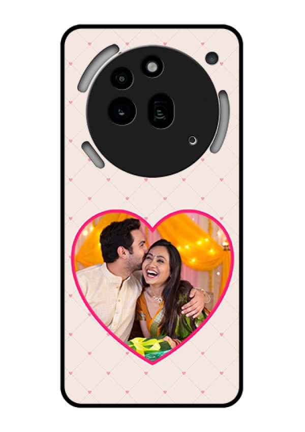 Nothing Phone 3A Pro 5G Custom Glass Phone Case - Heart Shape Design