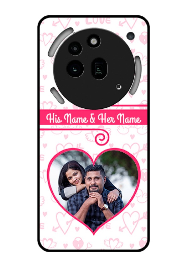 Nothing Phone 3A Pro 5G Custom Glass Phone Case - Heart Shape Love Design