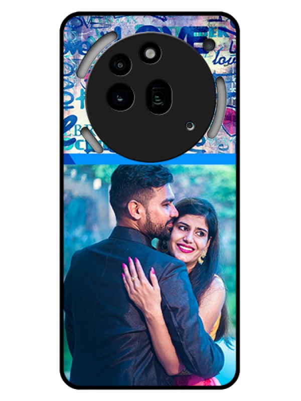 Custom Nothing Phone 3A Pro 5G Custom Glass Phone Case - Colorful Love Design