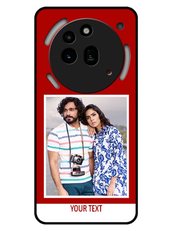 Custom Nothing Phone 3A Pro 5G Custom Glass Phone Case - Red Color Design