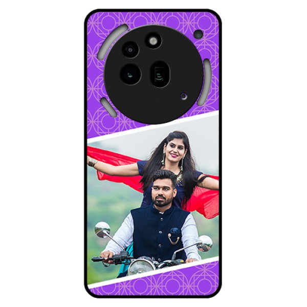 Nothing Phone 3A Pro 5G Custom Glass Phone Case - Violet Color Pattern Design
