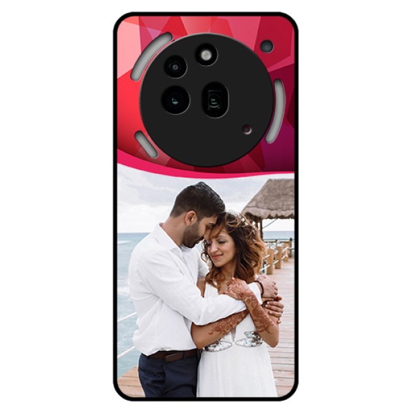 Nothing Phone 3A Pro 5G Custom Glass Phone Case - Red Abstract Design