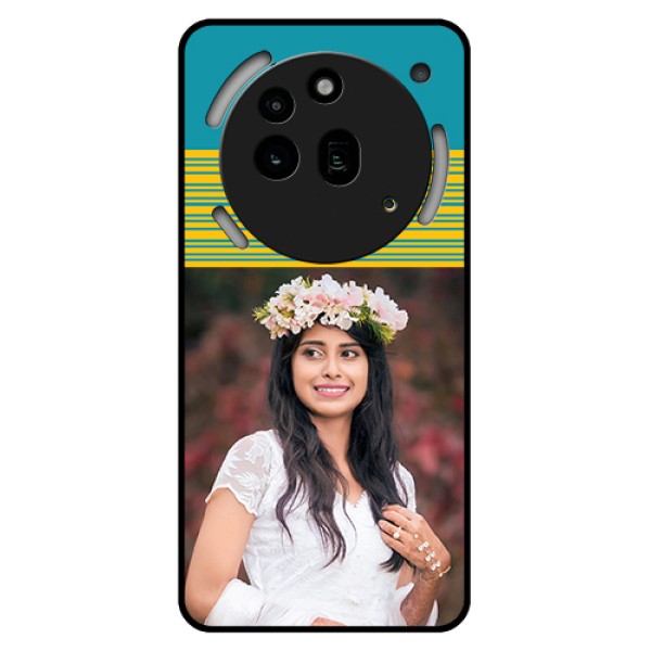 Nothing Phone 3A Pro 5G Custom Glass Phone Case - Yellow & Blue Design