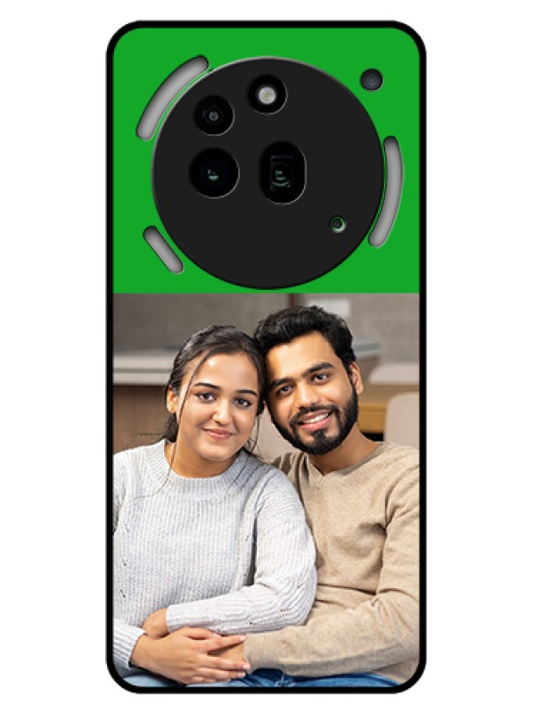 Custom Nothing Phone 3A Pro 5G Custom Glass Phone Case - Green Pattern Design