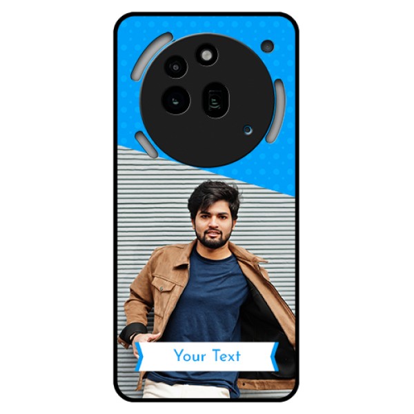 Nothing Phone 3A Pro 5G Custom Glass Phone Case - Simple Blue Color Design