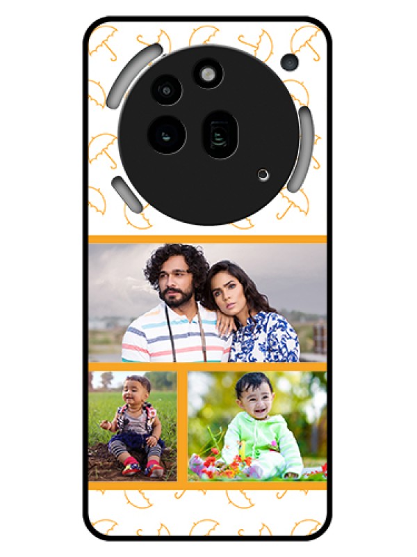 Custom Nothing Phone 3A Pro 5G Custom Glass Phone Case - Yellow Pattern Design