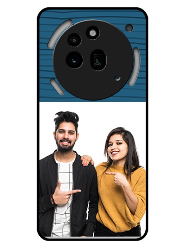 Custom Nothing Phone 3A Pro 5G Custom Glass Phone Case - Blue Pattern Cover Design