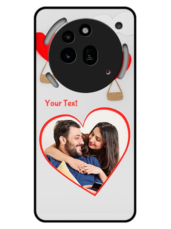 Custom Nothing Phone 3A Pro 5G Custom Glass Phone Case - Parachute Love Design