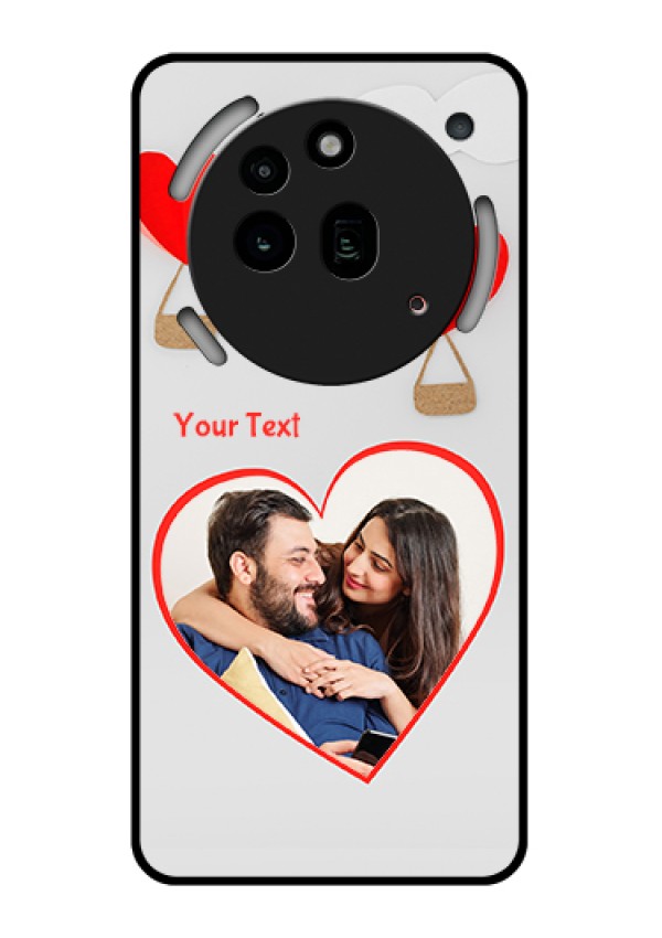 Nothing Phone 3A Pro 5G Custom Glass Phone Case - Parachute Love Design