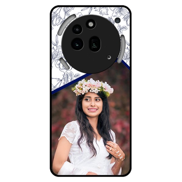 Nothing Phone 3A Pro 5G Custom Glass Phone Case - Classy Floral Design