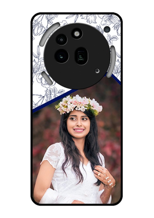 Nothing Phone 3A Pro 5G Custom Glass Phone Case - Classy Floral Design