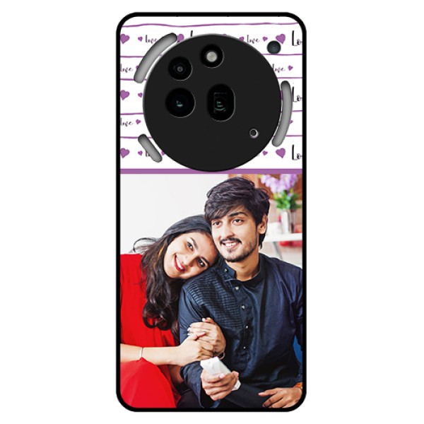 Nothing Phone 3A Pro 5G Custom Glass Phone Case - Couples Heart Design