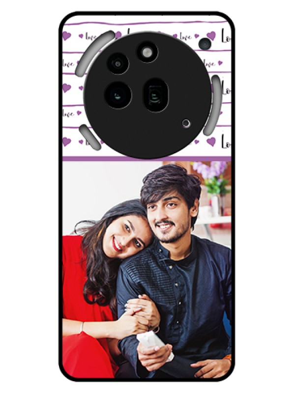 Custom Nothing Phone 3A Pro 5G Custom Glass Phone Case - Couples Heart Design