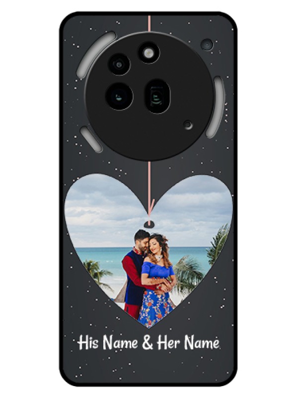 Custom Nothing Phone 3A Pro 5G Custom Glass Phone Case - Hanging Heart Design
