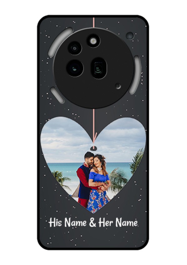 Nothing Phone 3A Pro 5G Custom Glass Phone Case - Hanging Heart Design