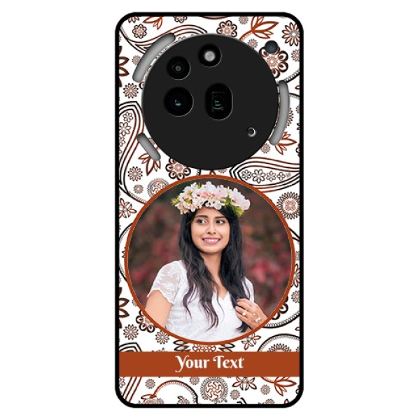 Nothing Phone 3A Pro 5G Custom Glass Phone Case - Abstract Flower Design