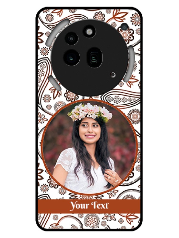 Custom Nothing Phone 3A Pro 5G Custom Glass Phone Case - Abstract Flower Design