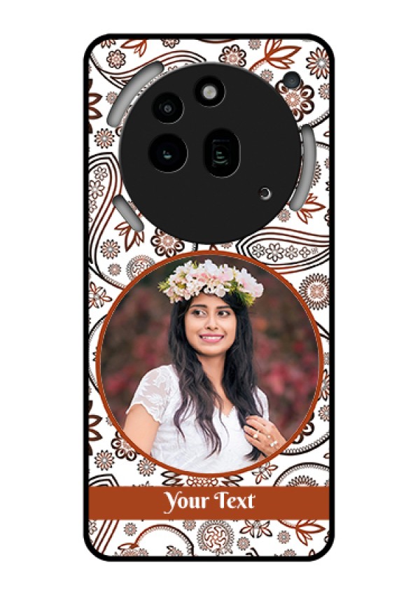 Nothing Phone 3A Pro 5G Custom Glass Phone Case - Abstract Flower Design