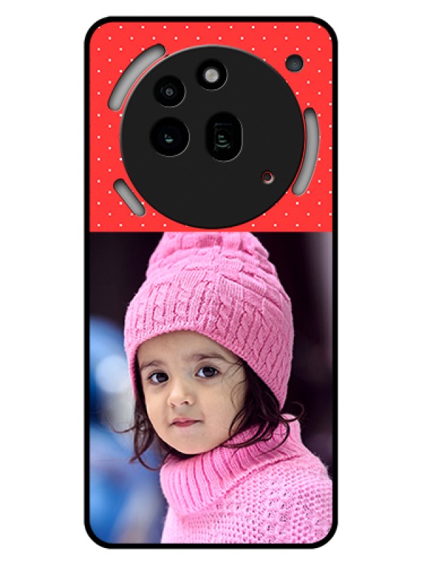 Custom Nothing Phone 3A Pro 5G Custom Glass Phone Case - Red Pattern Design