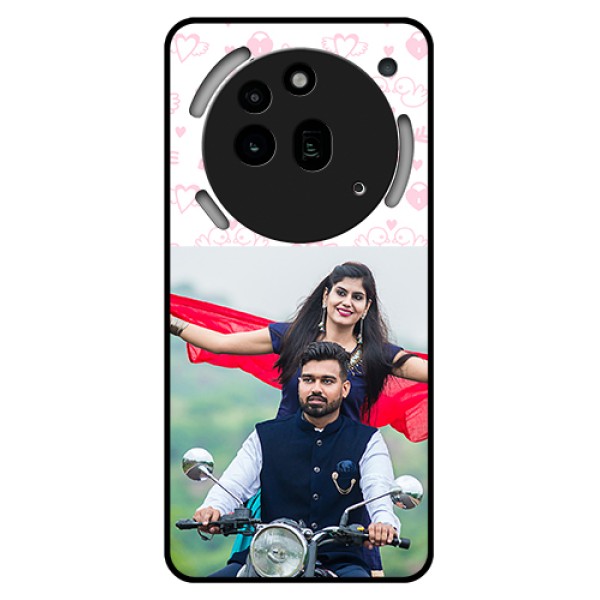 Nothing Phone 3A Pro 5G Custom Glass Phone Case - Pink Flying Heart Design Nothing Phone 3A Pro 5G Custom Glass Phone Case - Pink Flying Heart Design