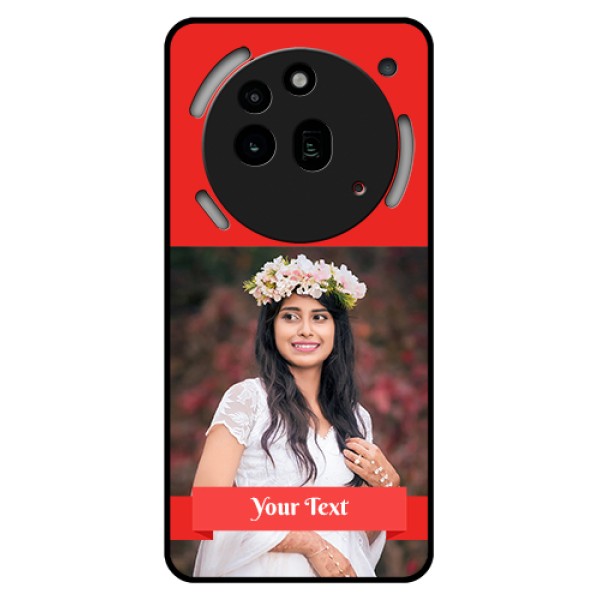 Nothing Phone 3A Pro 5G Custom Glass Phone Case - Simple Red Color Design Nothing Phone 3A Pro 5G Custom Glass Phone Case - Simple Red Color Design