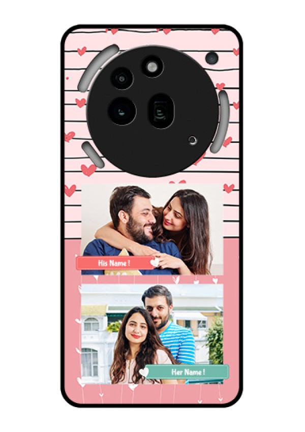 Nothing Phone 3A Pro 5G Custom Glass Phone Case - Photo With Heart Design