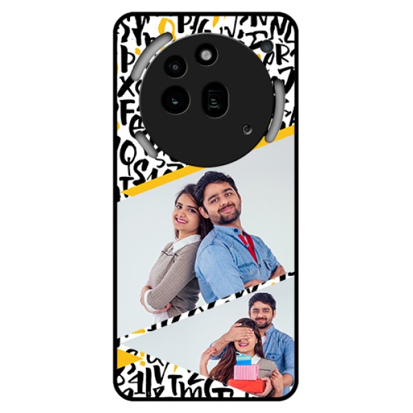 Nothing Phone 3A Pro 5G Custom Glass Phone Case - Letters Pattern Design