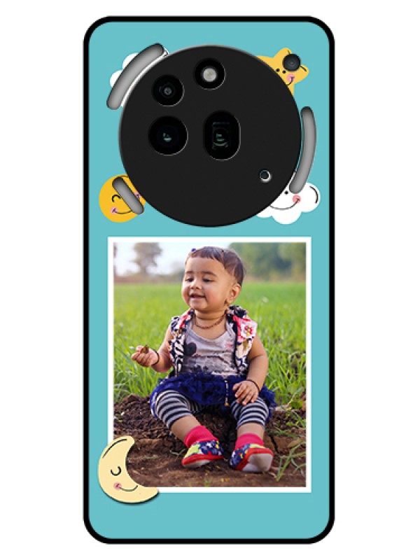 Custom Nothing Phone 3A Pro 5G Custom Glass Phone Case - Smiley Kids Stars Design