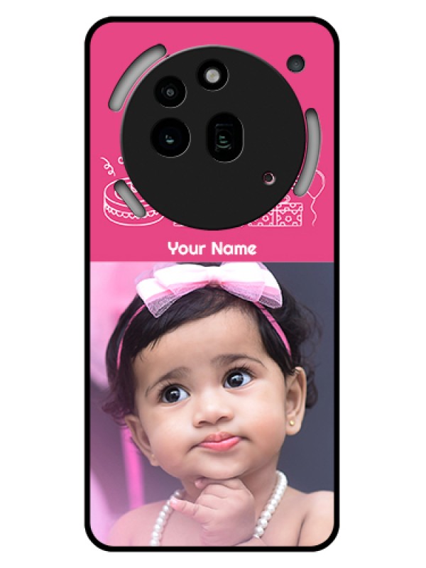 Custom Nothing Phone 3A Pro 5G Custom Glass Phone Case - With Birthday Line Art Design