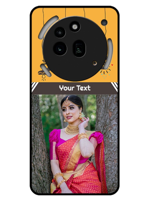 Custom Nothing Phone 3A Pro 5G Custom Glass Phone Case - With Family Picture And Icons