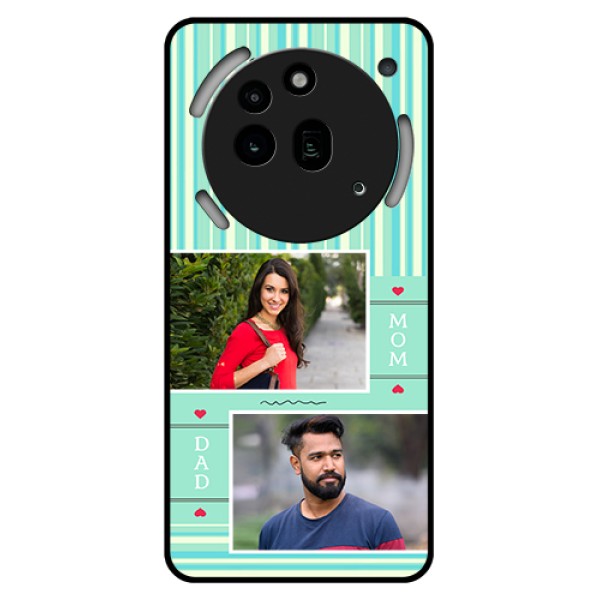 Nothing Phone 3A Pro 5G Custom Glass Phone Case - Mom & Dad Pic Design