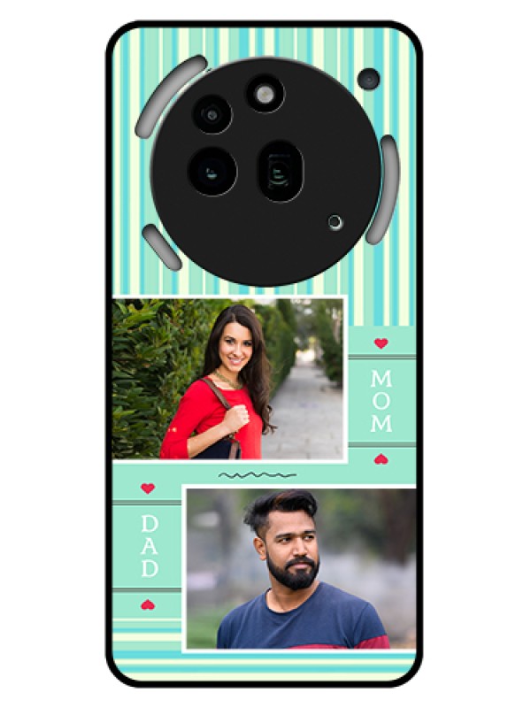 Custom Nothing Phone 3A Pro 5G Custom Glass Phone Case - Mom & Dad Pic Design